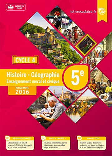 Histoire Géographie Enseignement moral et civique 5e - cycle 4