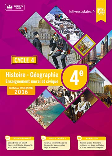 Histoire Géographie Enseignement moral et civique 4e - cycle 4