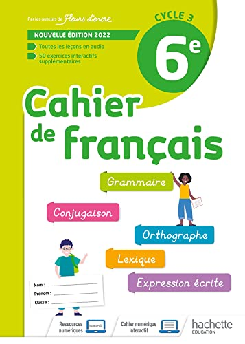 Cahier de français 6e